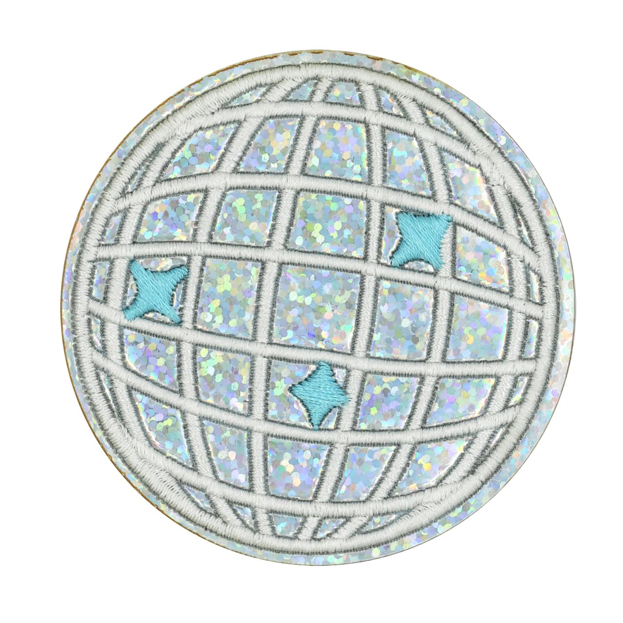 Iron-On & Adhesive Disco Ball Embroidered Patch by Make Market®